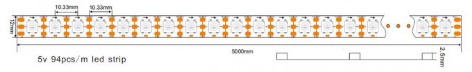 Luces de tira flexibles direccionables de APA102 Digitaces Rgb LED APA102C IC incorporado