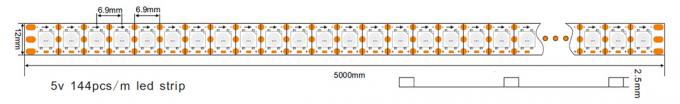 Luces de tira flexibles direccionables de APA102 Digitaces Rgb LED APA102C IC incorporado