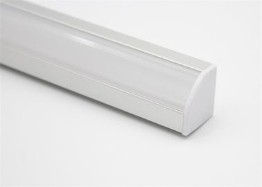 Difusor de aluminio 19 * 19m m del perfil de la forma de V LED para la iluminación del escaparate del LED