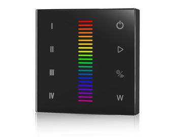 El regulador de la pared del RGB/de RGBW DMX LED, telecontrol inalámbrico de 2.4G RF llevó el regulador