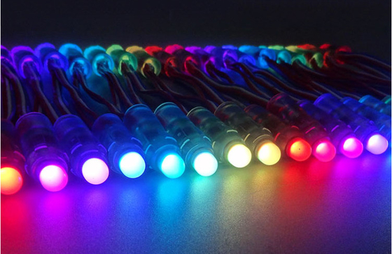 luces de la Navidad llevadas multicoloras 12m m direccionables de 9m m Dmx WS2811 1903 con 3 alambres