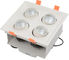forma blanca del cuadrado de la luz del punto de la parrilla de 30w 50w Dimmable LED con eficacia alta