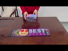 32*128 Ventana de coche de camión pantalla suave de decal de animación panel LED con control remoto de aplicación