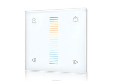 Interruptor de la luz del sensor del tacto del RGB SPI, 5 - regulador montado en la pared del tacto de 24V DC LED