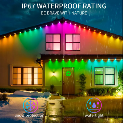 Luz de Pixel Navidad Colorida Decoración de la casa 2024 RGB LED programable Forma IP65 Iluminación de vacaciones impermeable