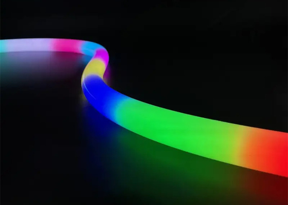 Barra de luz digital direccionable RGB Led Neón 360 ° Redondo 25mm Color mágico Control externo