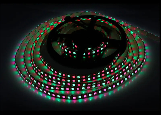 Línea de señal digital doble DC12V IP20 WS2815 SMD5050 96 LED/m l IC RGB Franja LED direccionable