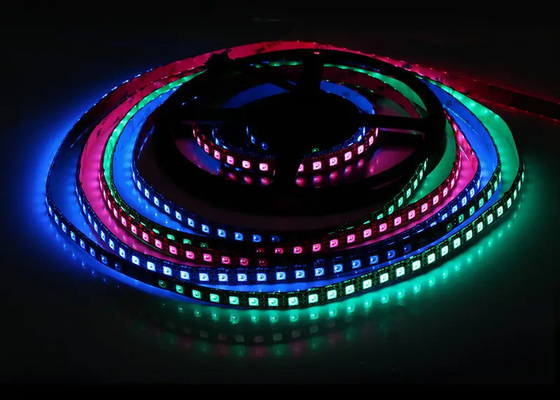 Línea de señal digital doble DC12V IP20 WS2815 SMD5050 96 LED/m l IC RGB Franja LED direccionable
