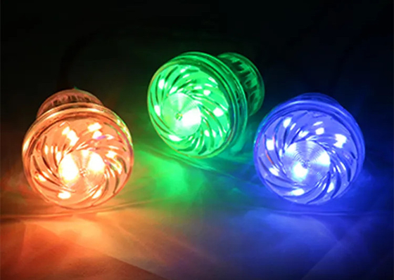 24v RGB WS2811/UCS1903 LED Luz de diversión Luz de píxel Cabochon LED 60mm 18 Leds