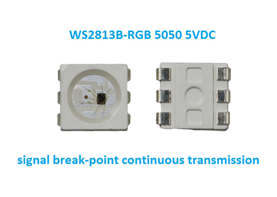 Ws2813 RGB 5050 SMd 5V LED CHip 5V señal de voltaje de trabajo punto de ruptura de transmisión continua LED