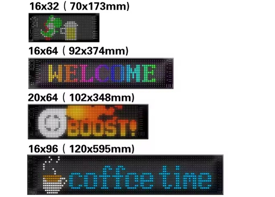 Pantalla LED suave Marca de publicidad de promoción de la pantalla de color RGB APP inteligente interior programable LED señal