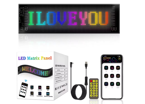 Pantalla LED suave Marca de publicidad de promoción de la pantalla de color RGB APP inteligente interior programable LED señal