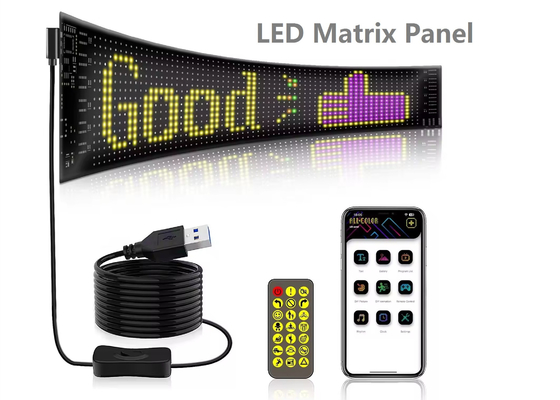 Pantalla LED suave Marca de publicidad de promoción de la pantalla de color RGB APP inteligente interior programable LED señal