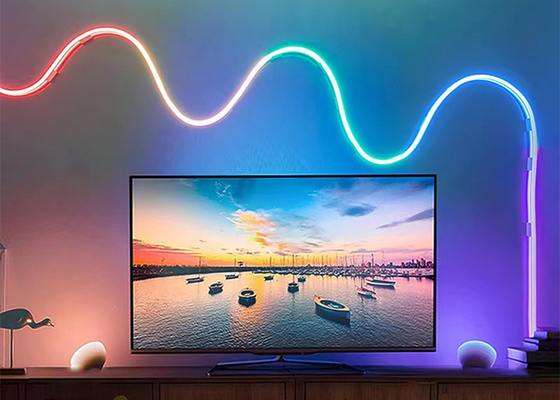 5M Full Color RGB Led Neon Flexible Silicón Lámpara Ambiental Smart DIY Digital Lámpara de Lámpara de Lámpara de Lámpara de Lámpara de Lámpara de Lámpara