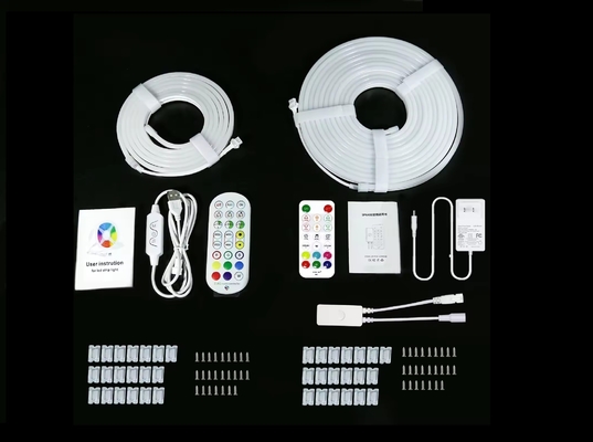 5M Full Color RGB Led Neon Flexible Silicón Lámpara Ambiental Smart DIY Digital Lámpara de Lámpara de Lámpara de Lámpara de Lámpara de Lámpara de Lámpara