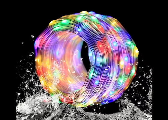 APP luces de cuerda inteligentes resistentes al agua LED decoración de Navidad luces de cuerda de hadas control remoto inteligente USB