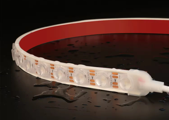 DC 24V 24W 1 led impermeable banda blanda de luz blanca LED Lente Lavadora de paredes para iluminación de fachada