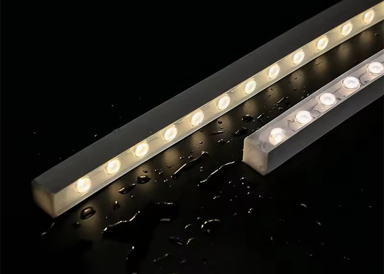 Lente óptica lineal de LED flexible de 16*16 mm DC24V IP65 resistente al agua
