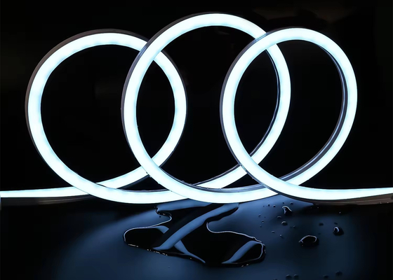 Lámparas de señalización de banda de neón LED RGBW personalizadas Flex DMX señal 24V IP67 a prueba de agua para decoración interior y exterior 1616mm