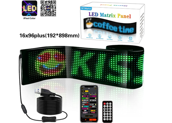 DIY LED Sign Matrix Panel Control de pantalla APP para la tienda Billboard Bar Car Nuevo tamaño 1696 Plus