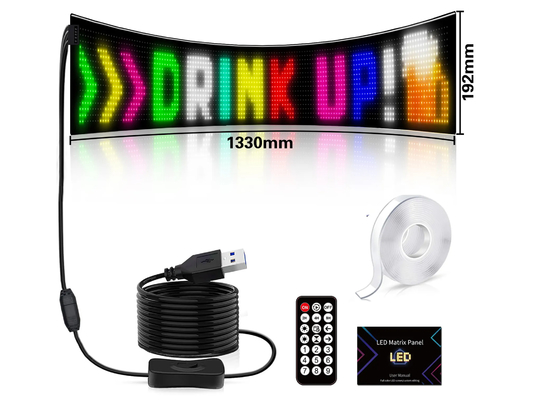 Control remoto, pantalla RGB programable, ventana de la tienda de publicidad LED pantalla blanda