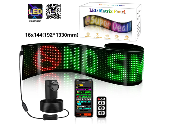Control remoto, pantalla RGB programable, ventana de la tienda de publicidad LED pantalla blanda