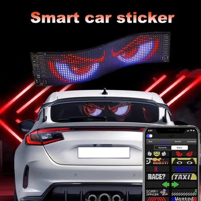 Advertencia Deslizamiento LED Car Sign Board Control de aplicaciones programable Signos LED de color completo al aire libre