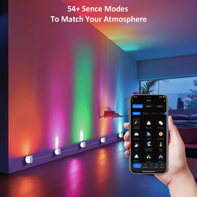 Control Bluetooth Direccionable RGBCW Smart Pared Sconces / Eave luces para la decoración de Navidad