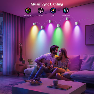 Control Bluetooth Direccionable RGBCW Smart Pared Sconces / Eave luces para la decoración de Navidad