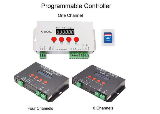 K-8000C Controlador de color mágico programable Control de color completo vía DMX / SPI con función de codificación incorporada para el control de la luz