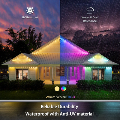 Luz de Pixel Navidad Colorida Decoración de la casa 2024 RGB LED programable Forma IP65 Iluminación de vacaciones impermeable
