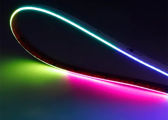 Lámpara de emisión lateral COB 630LED por metro Luz LED RGB 8mm Flexible RGB de punto libre