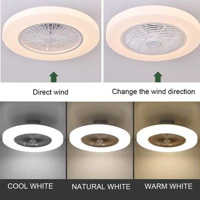 Fan teledirigida/del App del control 40W de techo con la luz del LED para la sala de estar y el dormitorio